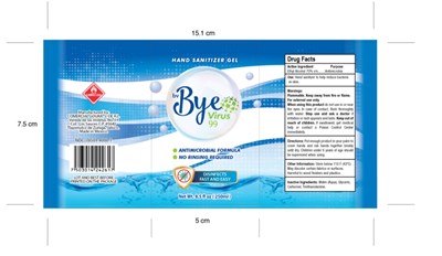 Label 250 mL Bye Virus